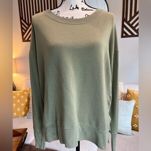 Athleta Olive Green Tunic Sweatshirt